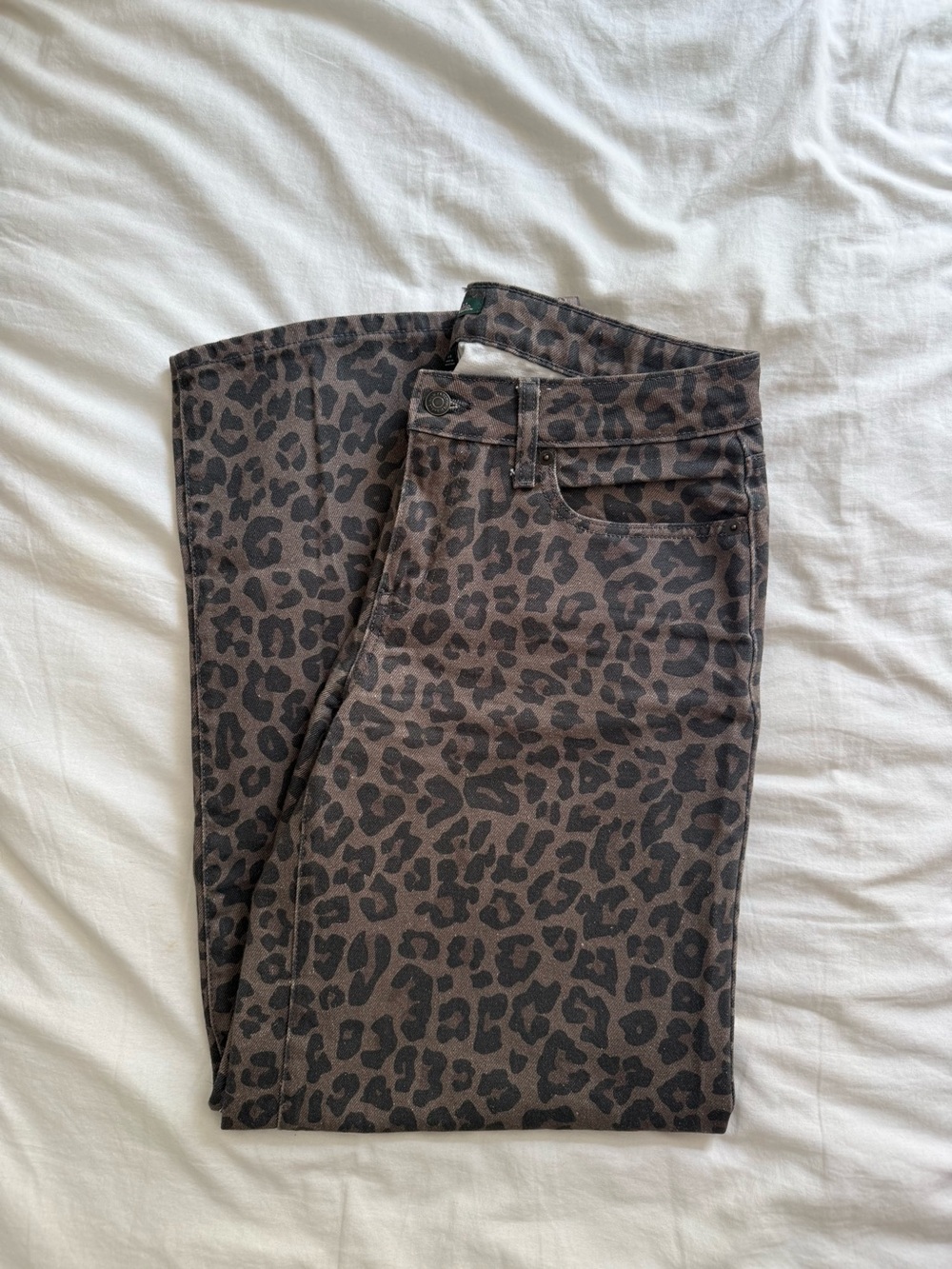 Wild Fable leopard low rise baggy jeans - Picture 1 of 4